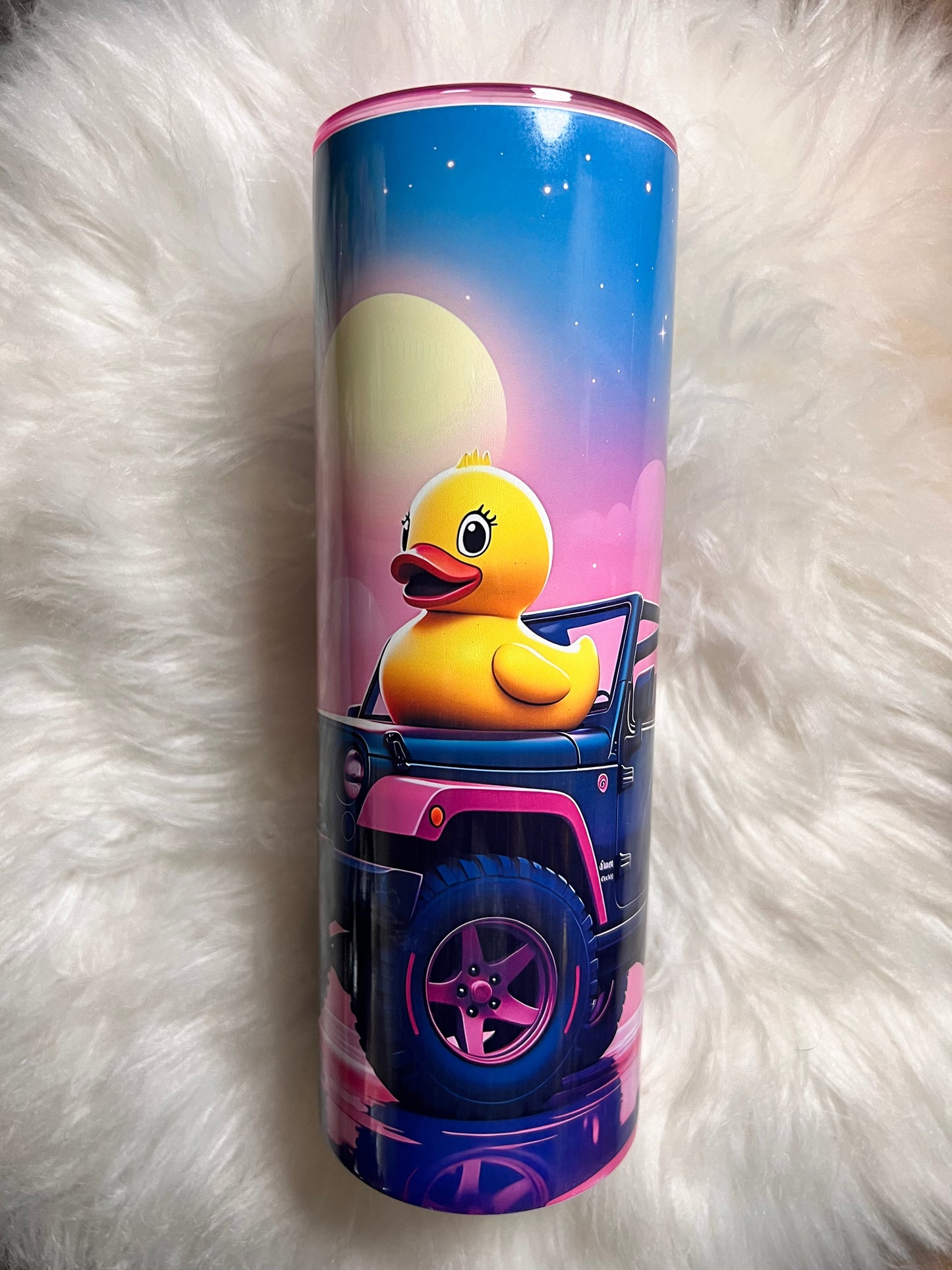 Duck and Jeep with Pink Lid