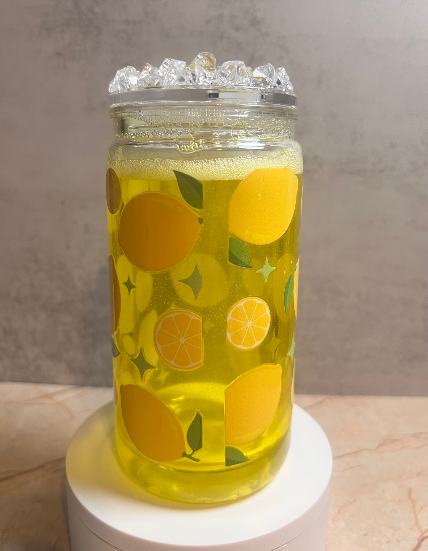 Lemon with Iced Lids