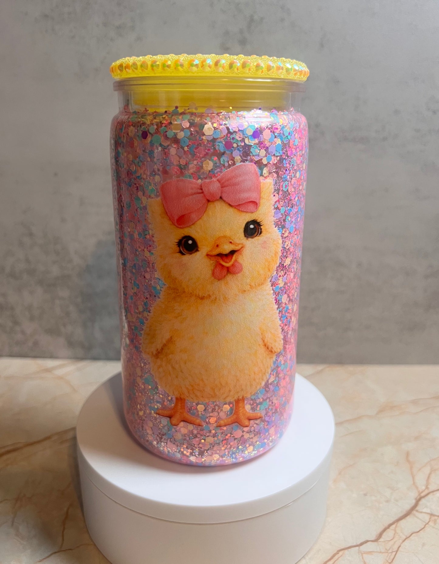 Chick Glitter Tumbler