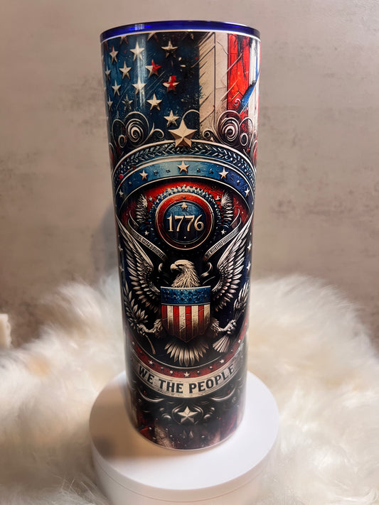 1776 We The People with Blue Lid