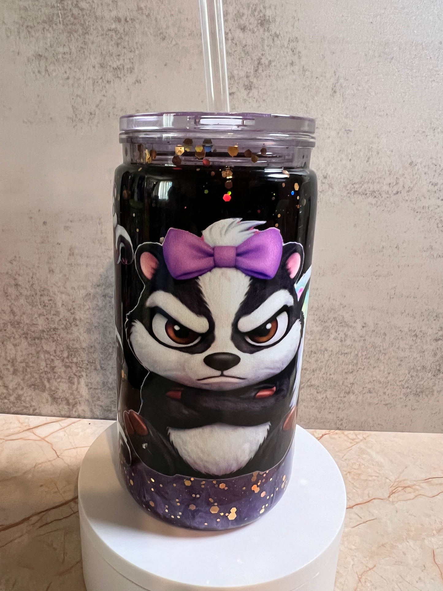 Angry Skunk Lava with Purple Glitter