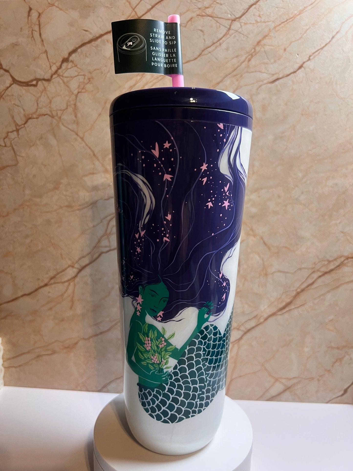 24oz Starbucks Dining Siren Mermaid Pearlescent Venti Tumbler